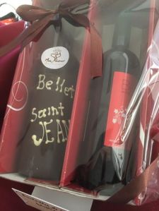 St Jean chocolate bottle